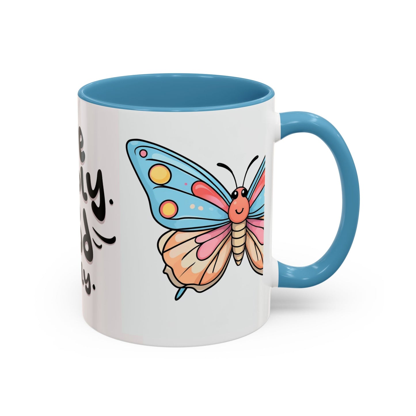Live Simply Butterfly Mug, Positive Affirmation Coffee Cup, Inspirational Gift for Her, Motivational Drinkware, Birthday, Housewarming