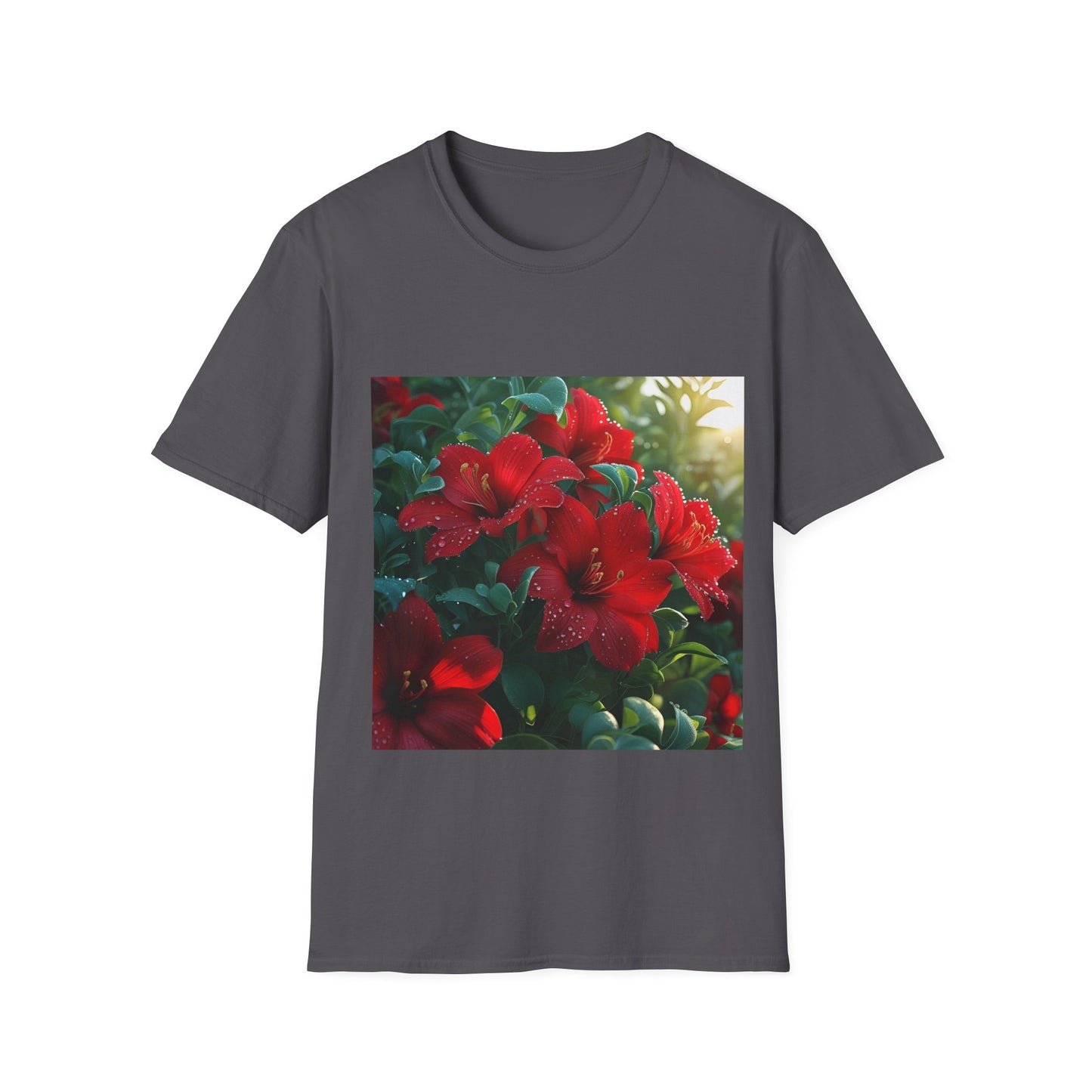 Vibrant Floral T-Shirt, Unisex Tee, Gift for Nature Lovers, Spring Fashion, Casual Wear, Summer Outfit, Eco-Friendly Apparel