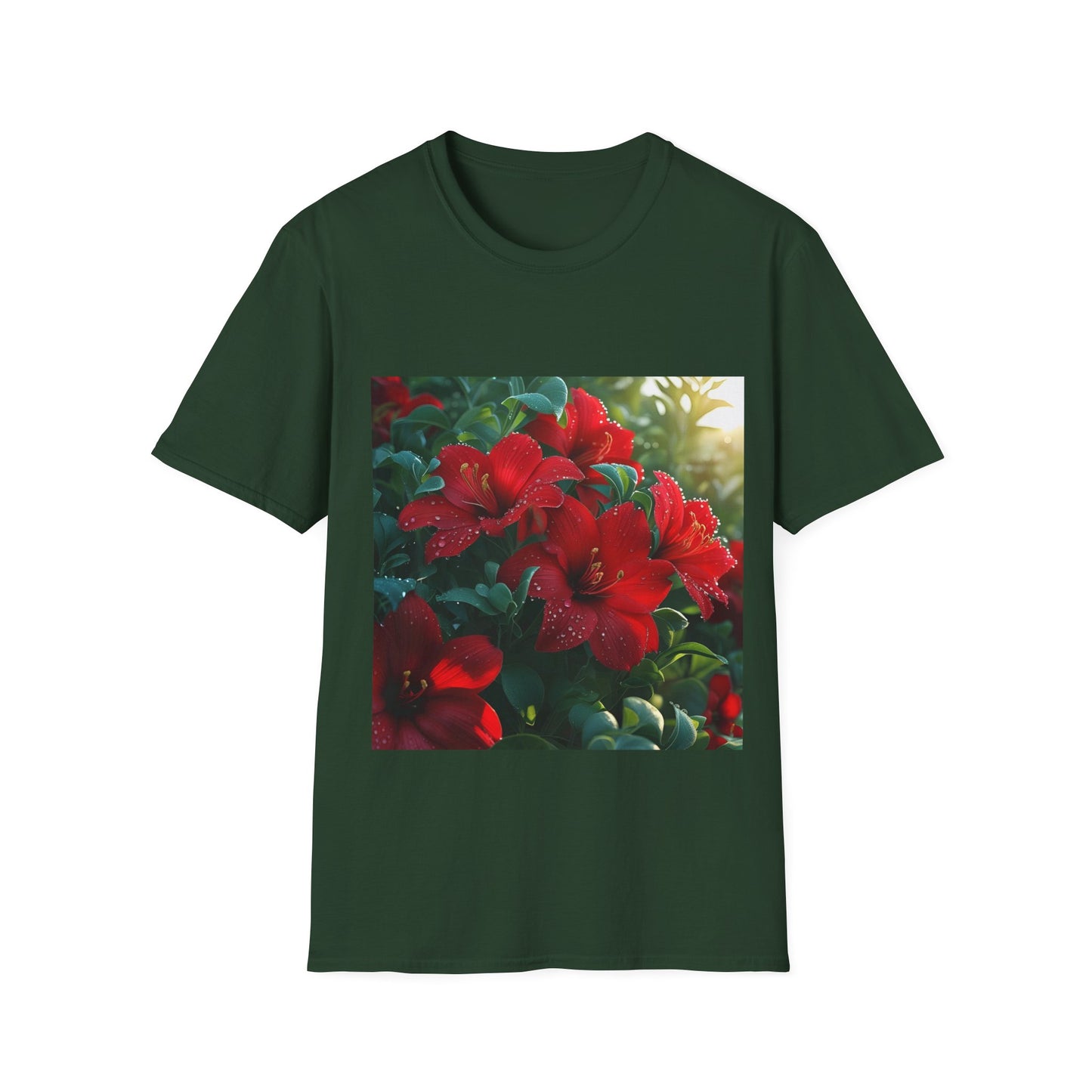 Vibrant Floral T-Shirt, Unisex Tee, Gift for Nature Lovers, Spring Fashion, Casual Wear, Summer Outfit, Eco-Friendly Apparel