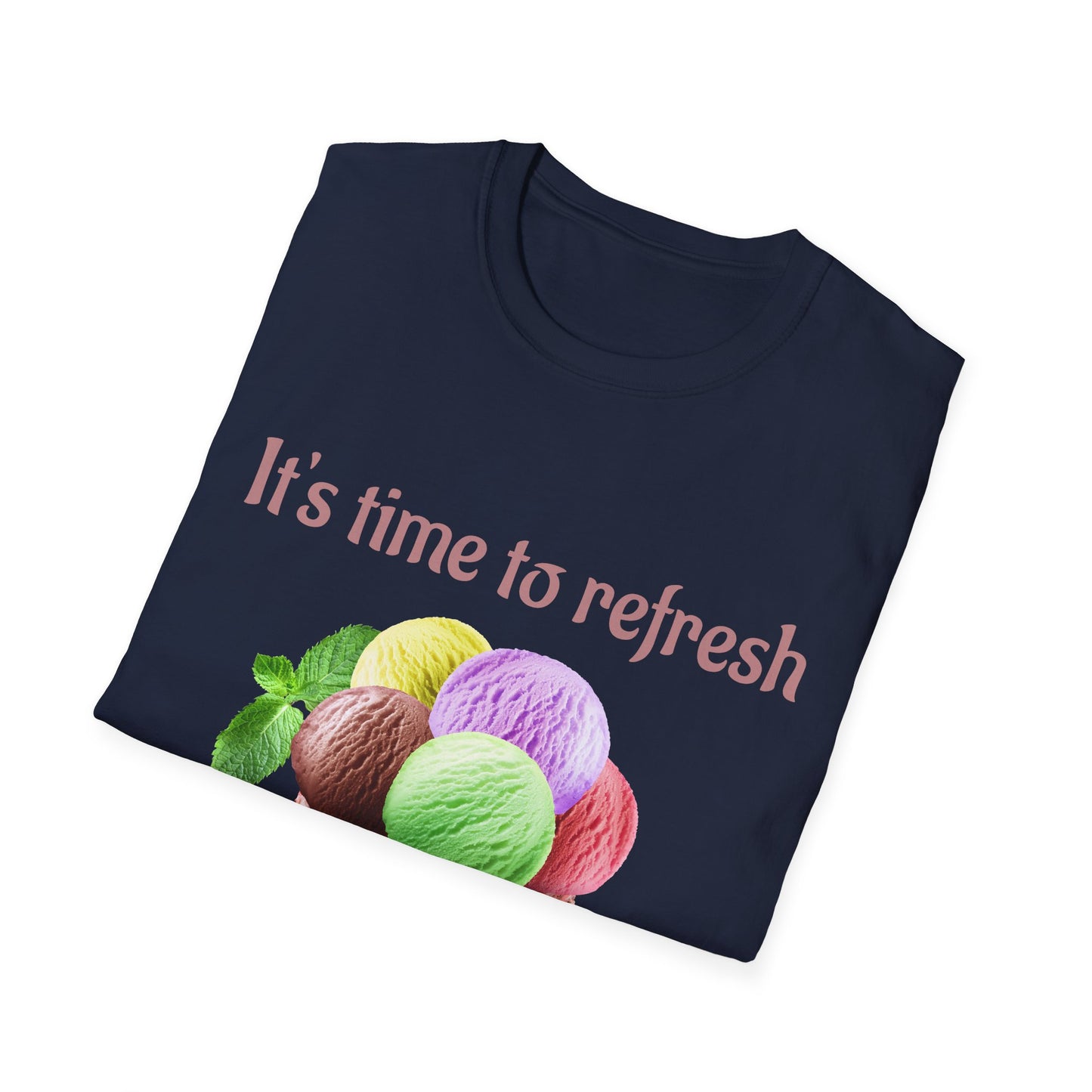 Refreshing Ice Cream T-Shirt, Summer Vibes Shirt, Fun Gift for Ice Cream Lovers, Unisex Tee for Warm Days, Casual Summer Wear