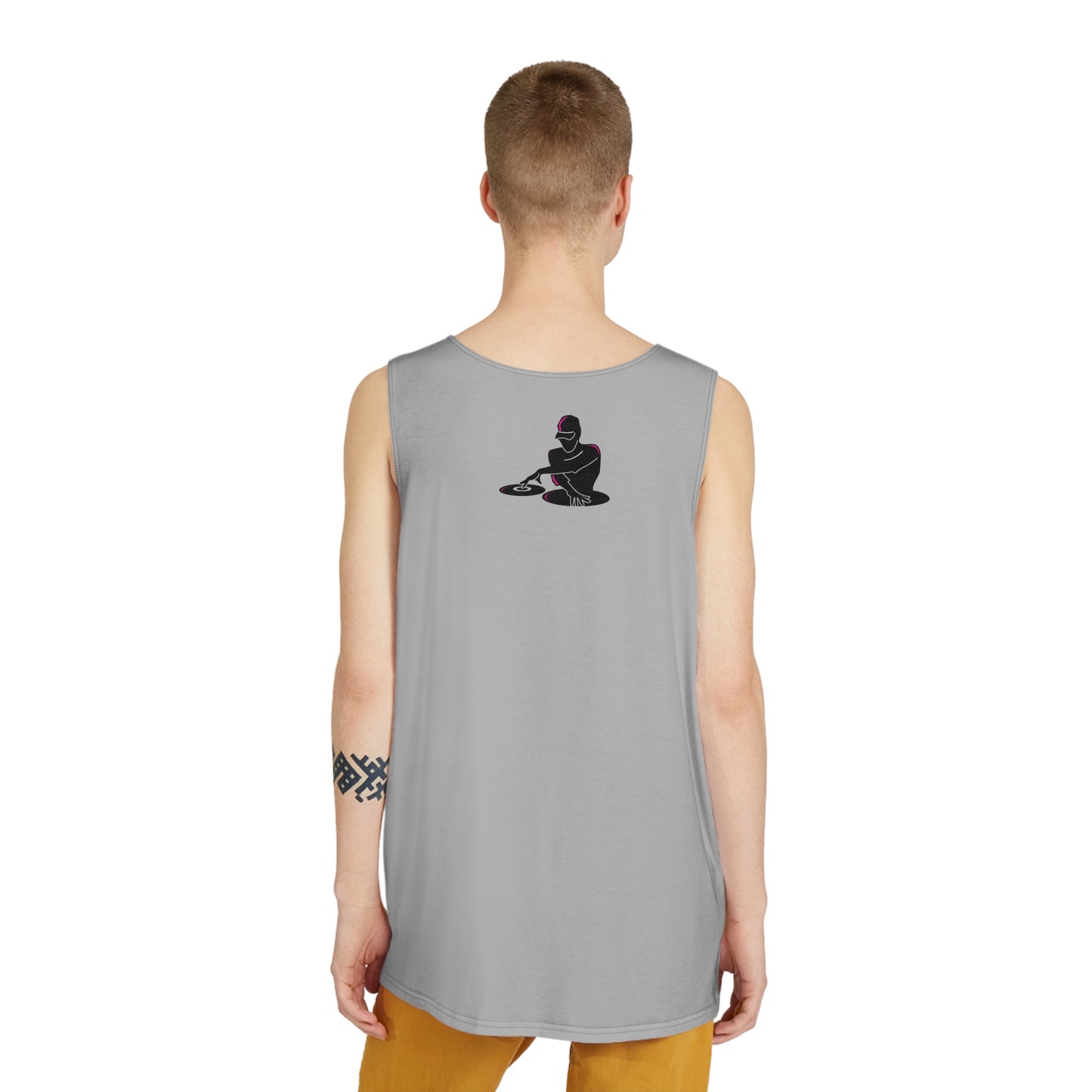 Stylish DJ Graphic Tank Top for Music Lovers, Perfect for Summer, Festivals, Beach Days, and Music Events, Gift Idea