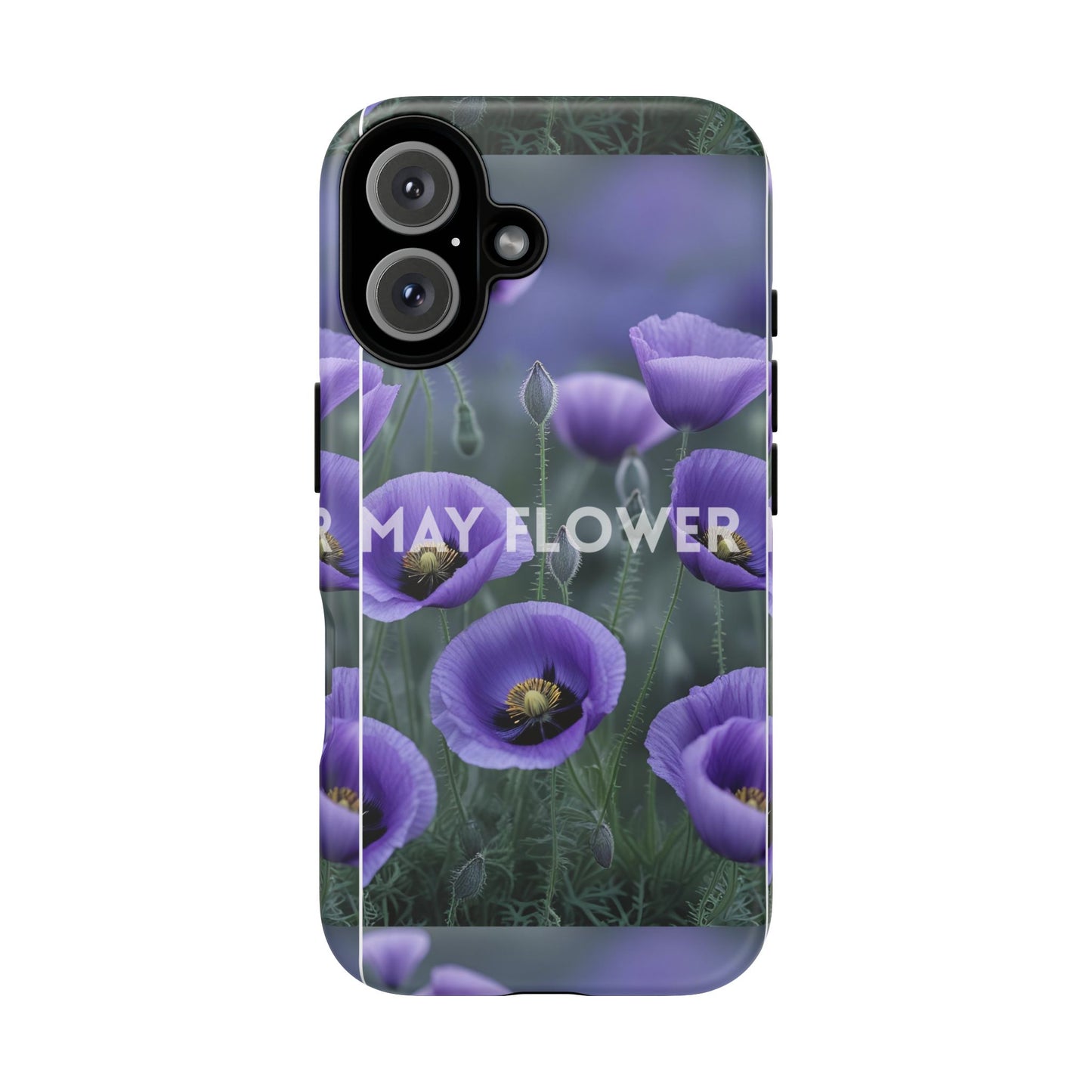 Floral Phone Case with May Flower Design, Purple Flower Protector, Spring Gift, Nature Lover Accessory, Eco-Friendly Case, Cute Phone Cover