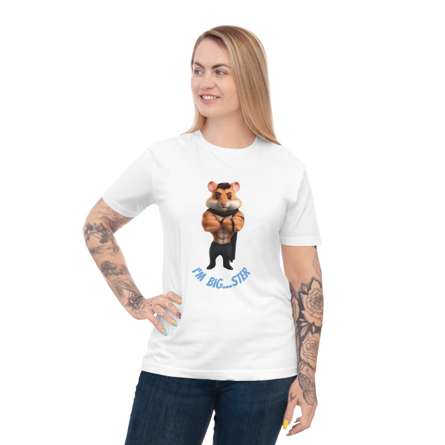 Muscular Hamster T-shirt, Funny Animal Tee, Fitness Humor Shirt, Unisex Graphic Shirt, Gift for Pet Lovers, Workout Apparel