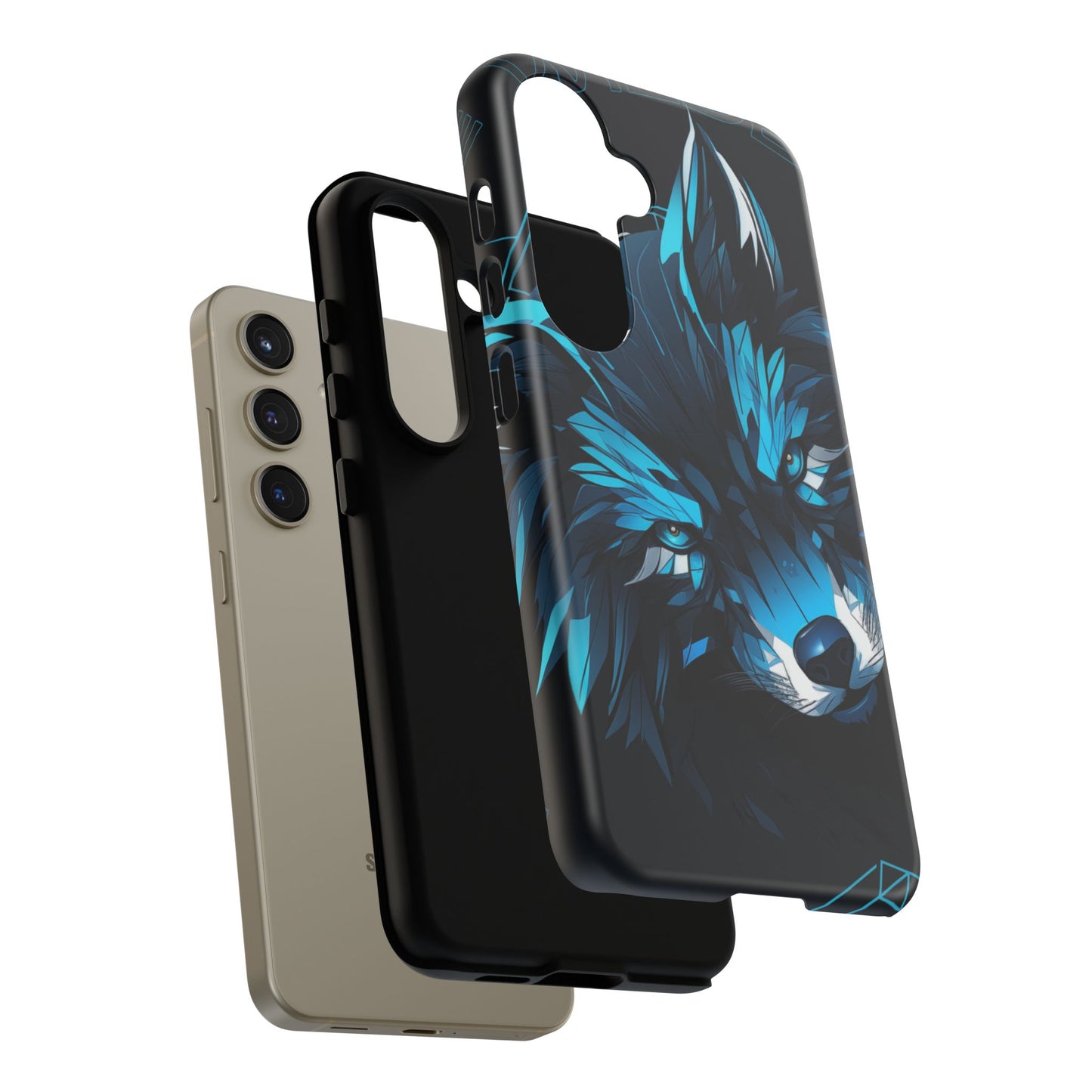 Bold Wolf Phone Case, Tough Cases for Animal Lovers, Unique Gift, Cool Accessories, Smartphone Protection