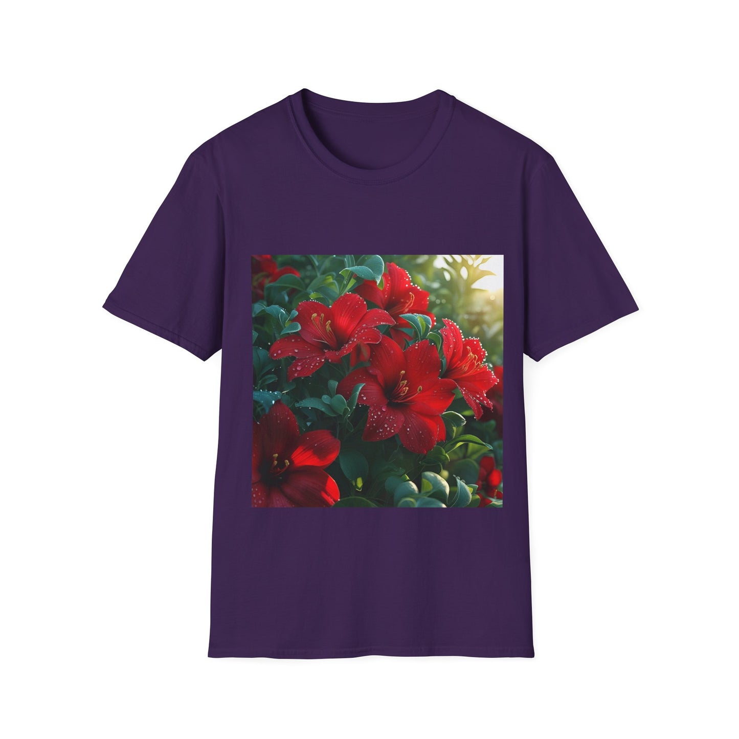 Vibrant Floral T-Shirt, Unisex Tee, Gift for Nature Lovers, Spring Fashion, Casual Wear, Summer Outfit, Eco-Friendly Apparel