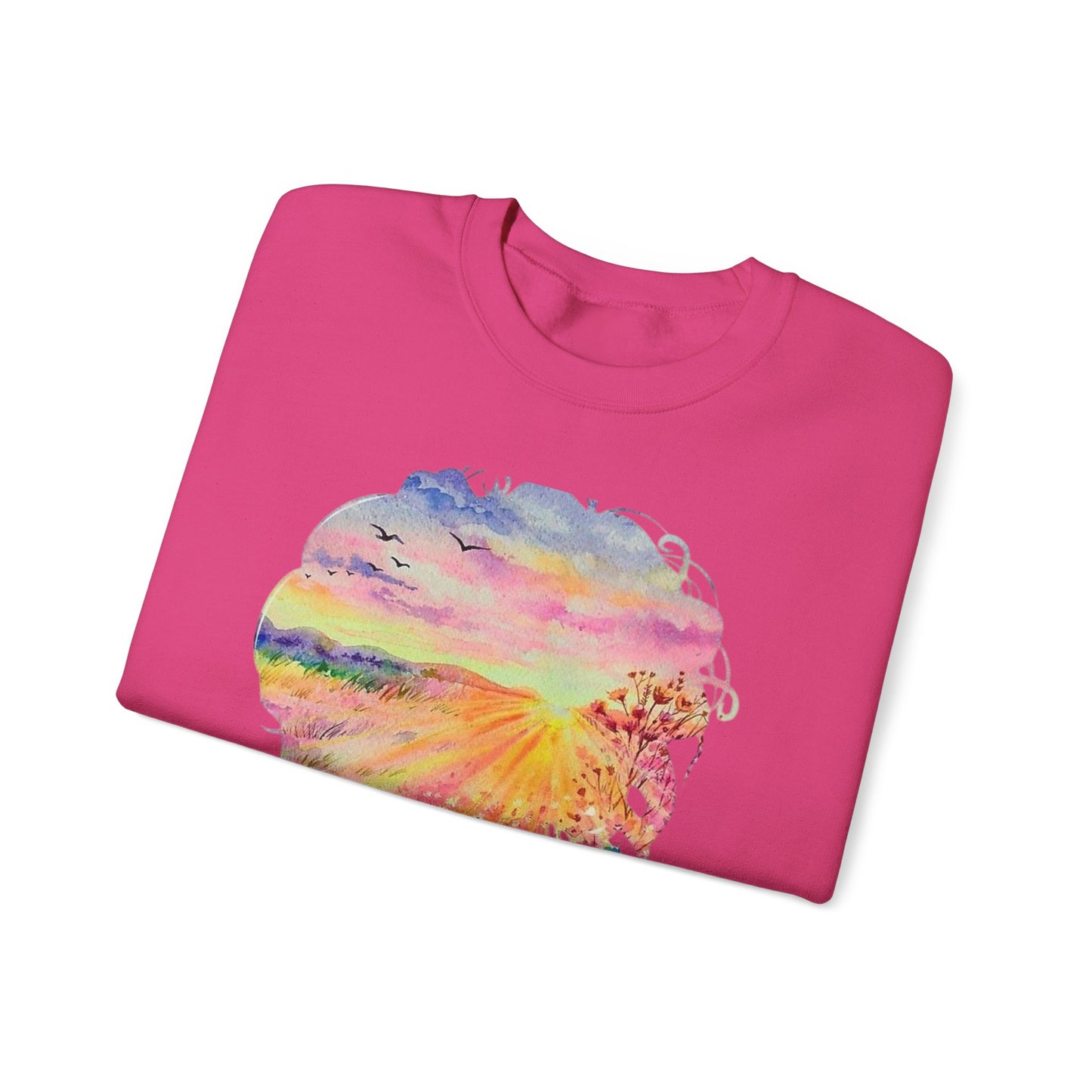 Colorful Spirit Crewneck Sweatshirt, Inspirational Gift, Unisex, Cozy Fashion, Motivational Apparel, Life Quote Sweatshirt