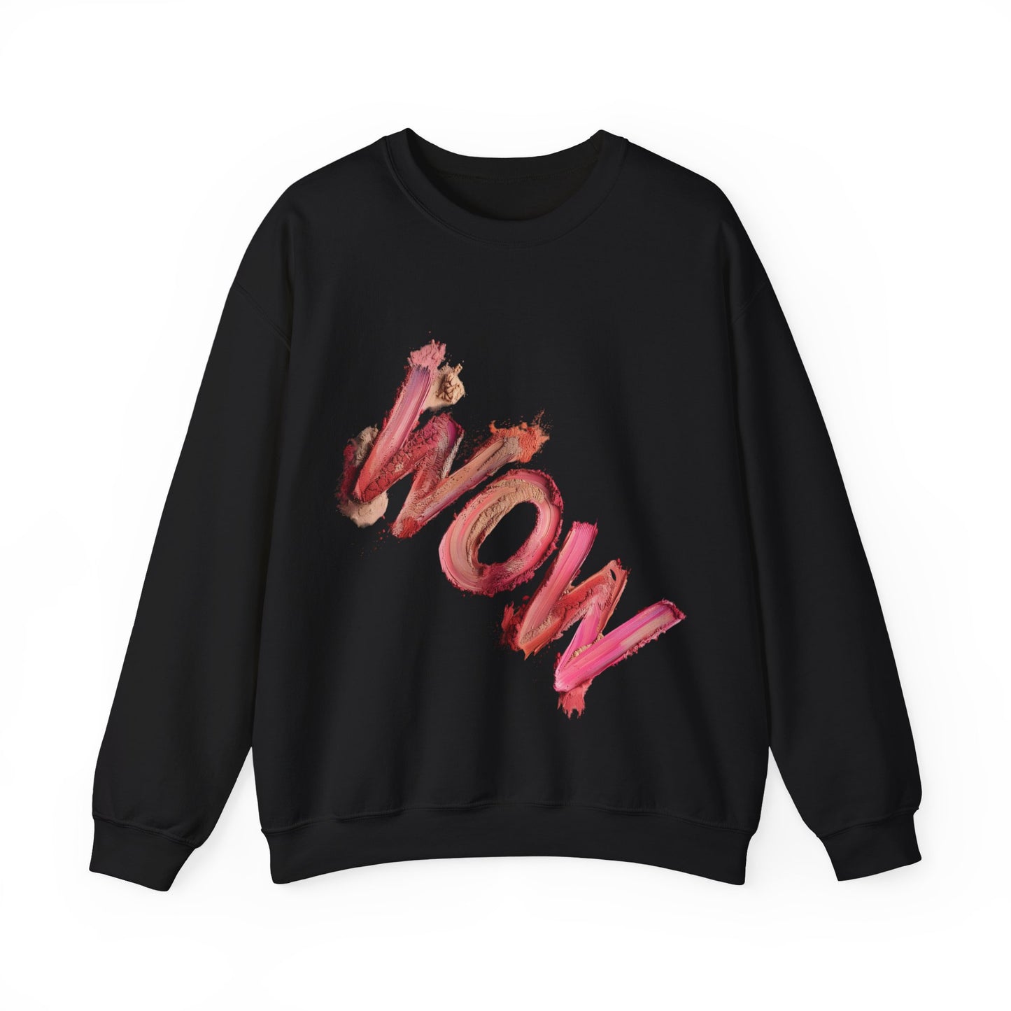 Empowering WOW Crewneck Sweatshirt | Unisex Casual Wear, Gift for Her, Inspirational Apparel, Statement Clothing, Cozy Sweatshirt