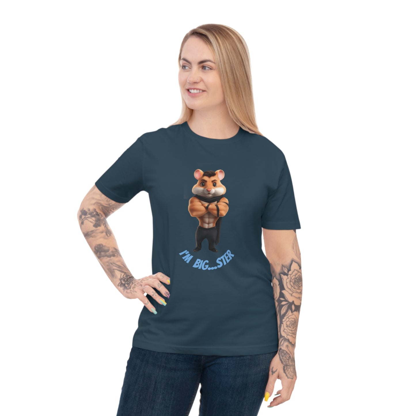 Muscular Hamster T-shirt, Funny Animal Tee, Fitness Humor Shirt, Unisex Graphic Shirt, Gift for Pet Lovers, Workout Apparel