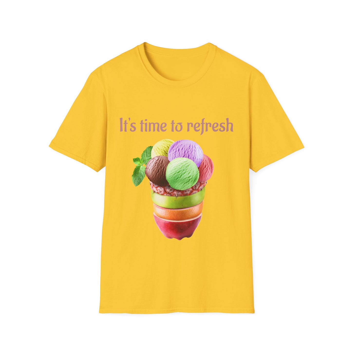 Refreshing Ice Cream T-Shirt, Summer Vibes Shirt, Fun Gift for Ice Cream Lovers, Unisex Tee for Warm Days, Casual Summer Wear