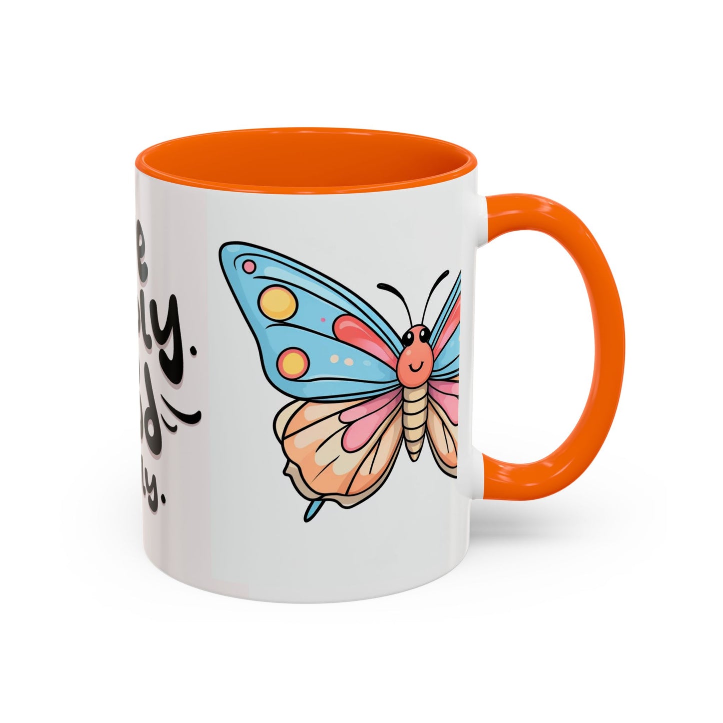 Live Simply Butterfly Mug, Positive Affirmation Coffee Cup, Inspirational Gift for Her, Motivational Drinkware, Birthday, Housewarming