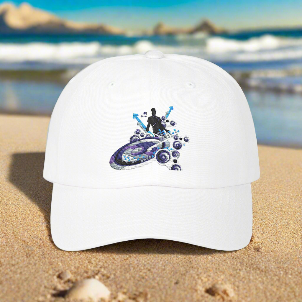 Surfing Adventure Dad Cap, Casual Hat, Gift for Dads, Summer Apparel, Father's Day Present, Beach Style Cap