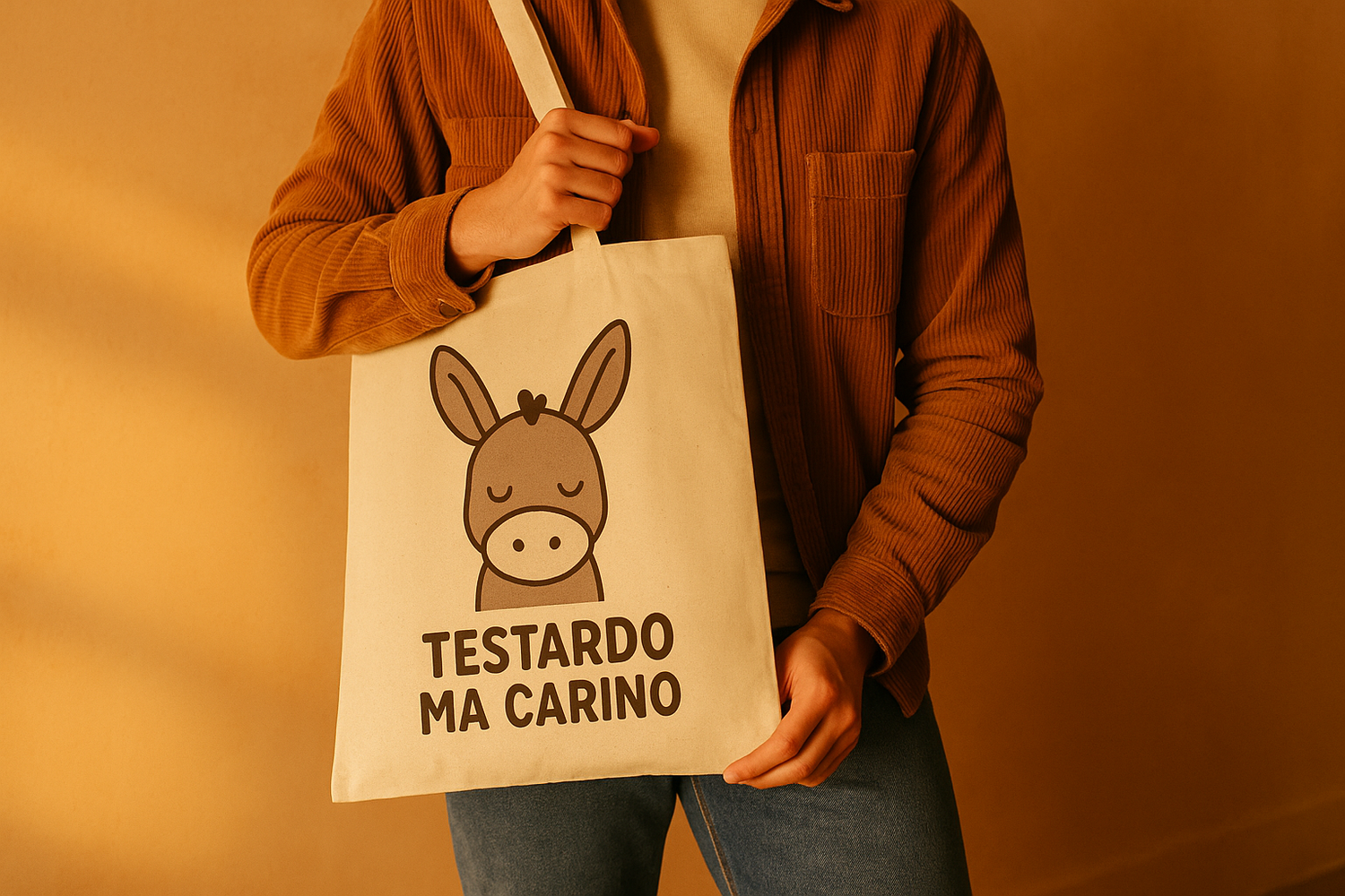 Tote bag con immagini di animali e frasi molto divertenti