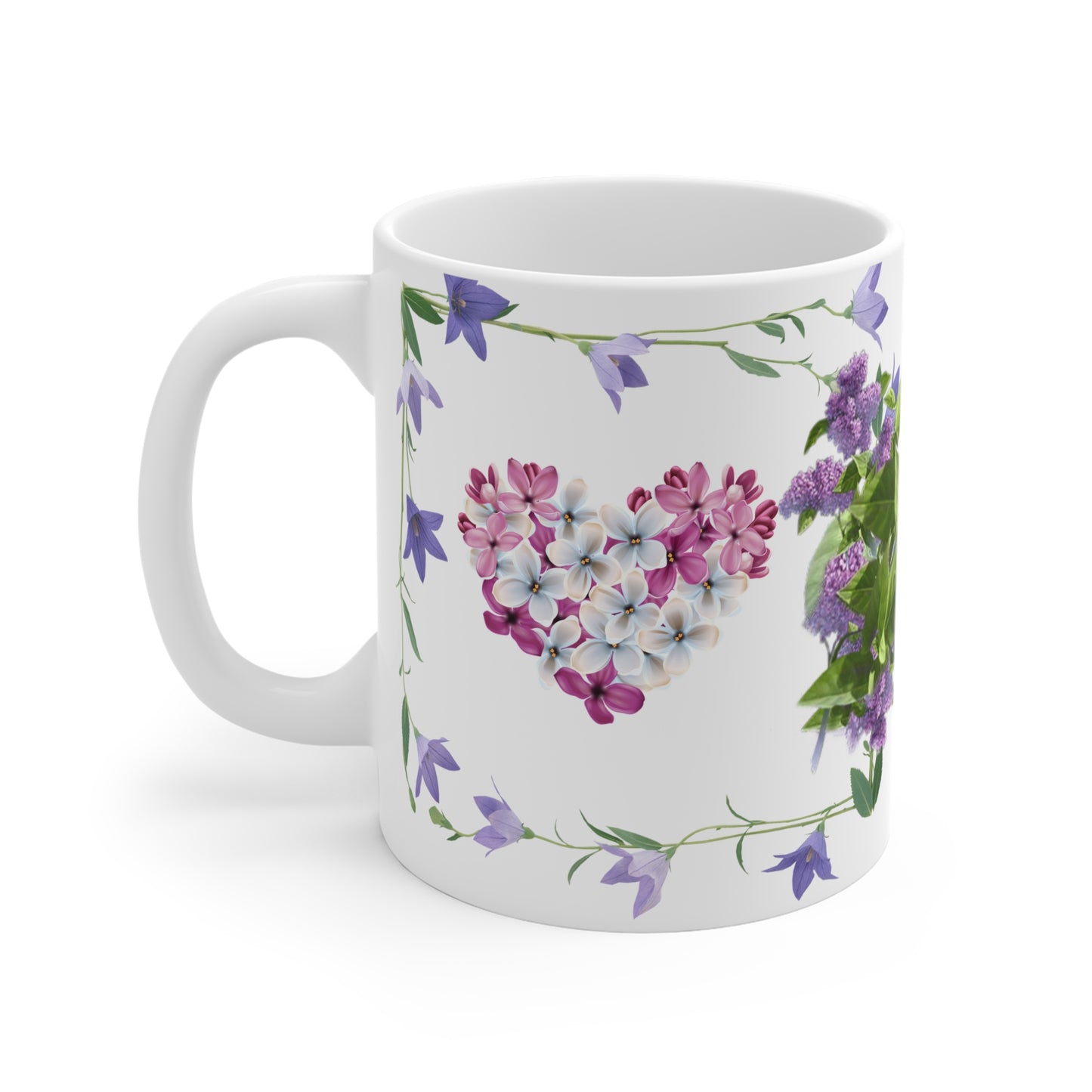 Nature-Inspired Ceramic Mug with Bird and Floral Design, Gift for Bird Lovers, Tea or Coffee Mug, Housewarming Gift, Eco-Friendly Drinkware