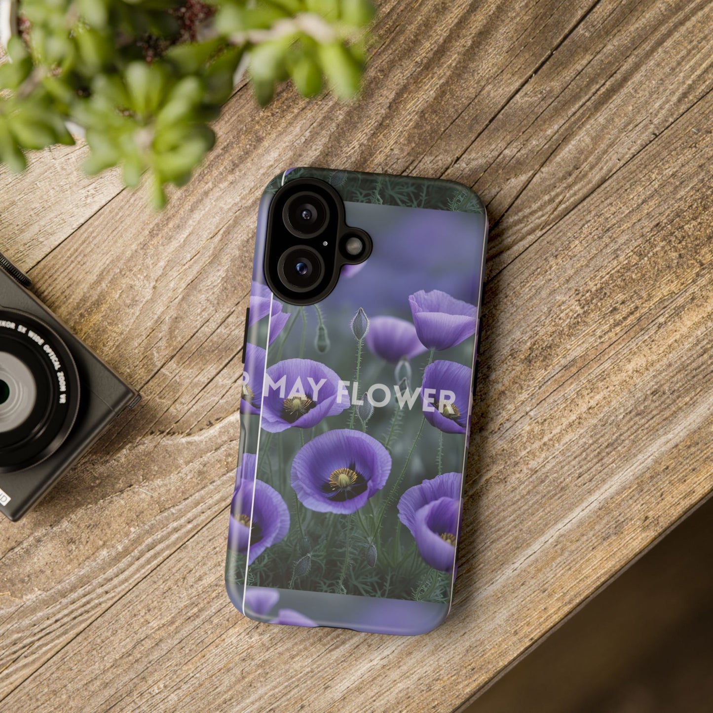 Floral Phone Case with May Flower Design, Purple Flower Protector, Spring Gift, Nature Lover Accessory, Eco-Friendly Case, Cute Phone Cover