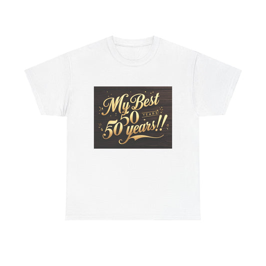 Milestone Celebration Tee for 50th Birthday - Unisex Cotton Shirt, Party Outfit, Gift for Him/Her, Fun Casual Wear