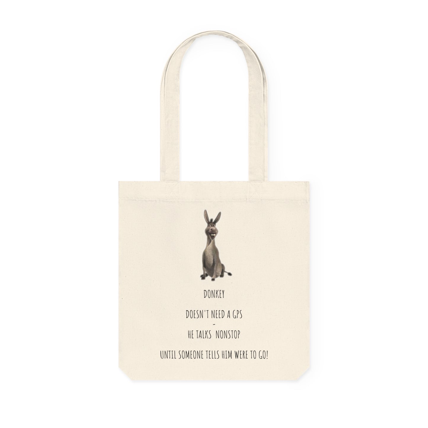 Donkey-Themed Woven Tote Bag, Fun and Quirky Gift, Eco-Friendly Shopping Tote, Perfect for Parties, Birthdays, Everyday Use