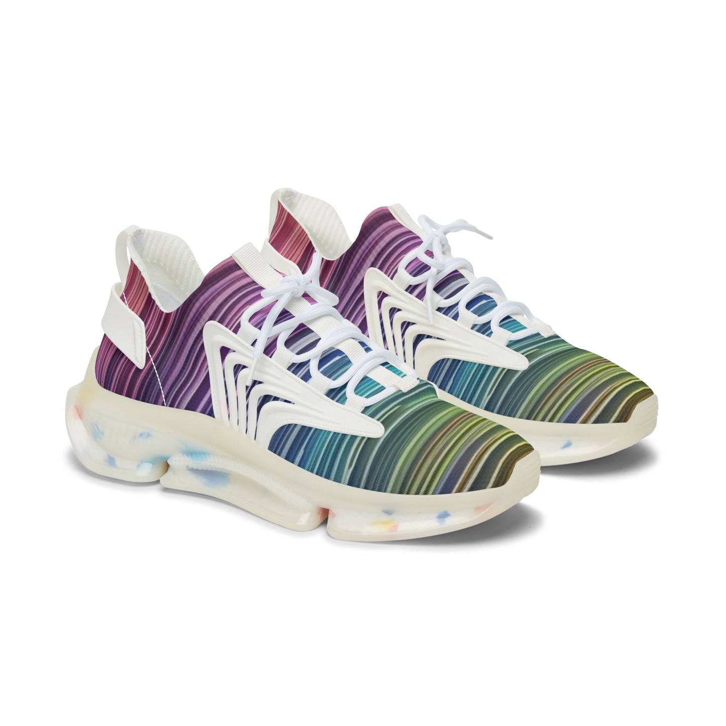 Vibrant Women's Mesh Sneakers, Lightweight Athletic Shoes, Colorful Running Shoes, Trendy Fashion Sneakers, Casual Lifestyle Sneakers