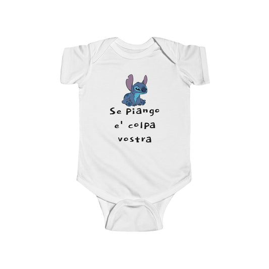 Cute Baby Bodysuit with Italian Quote, Gift for New Parents, Infant Clothing, Soft Cotton Baby Outfit, Shower Gift, Toddler Clothes