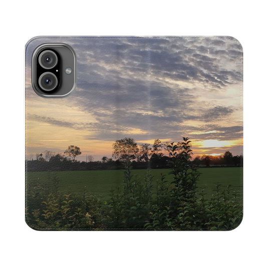 Sunset Landscape Flip Case for Phones, Stylish Wallet Cover, Perfect Gift for Nature Lovers, Customizable Phone Accessories, Great for [...]