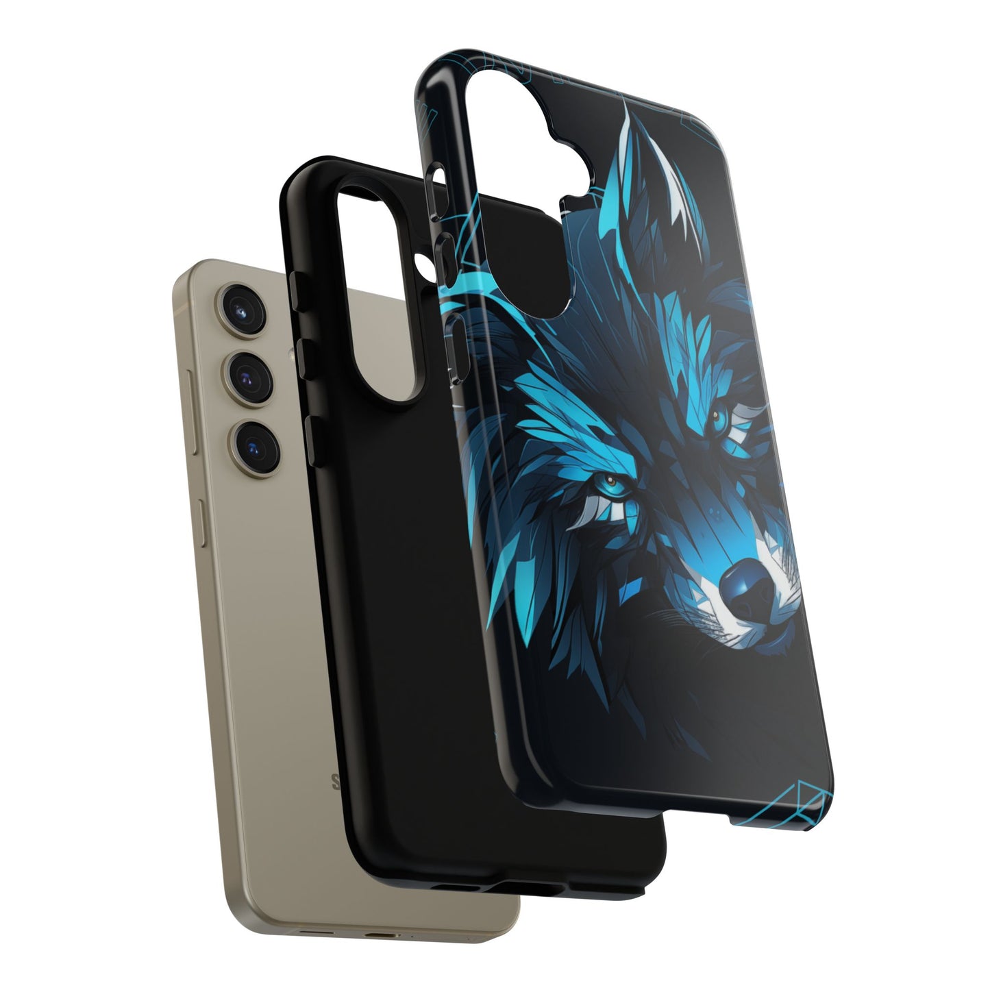 Bold Wolf Phone Case, Tough Cases for Animal Lovers, Unique Gift, Cool Accessories, Smartphone Protection