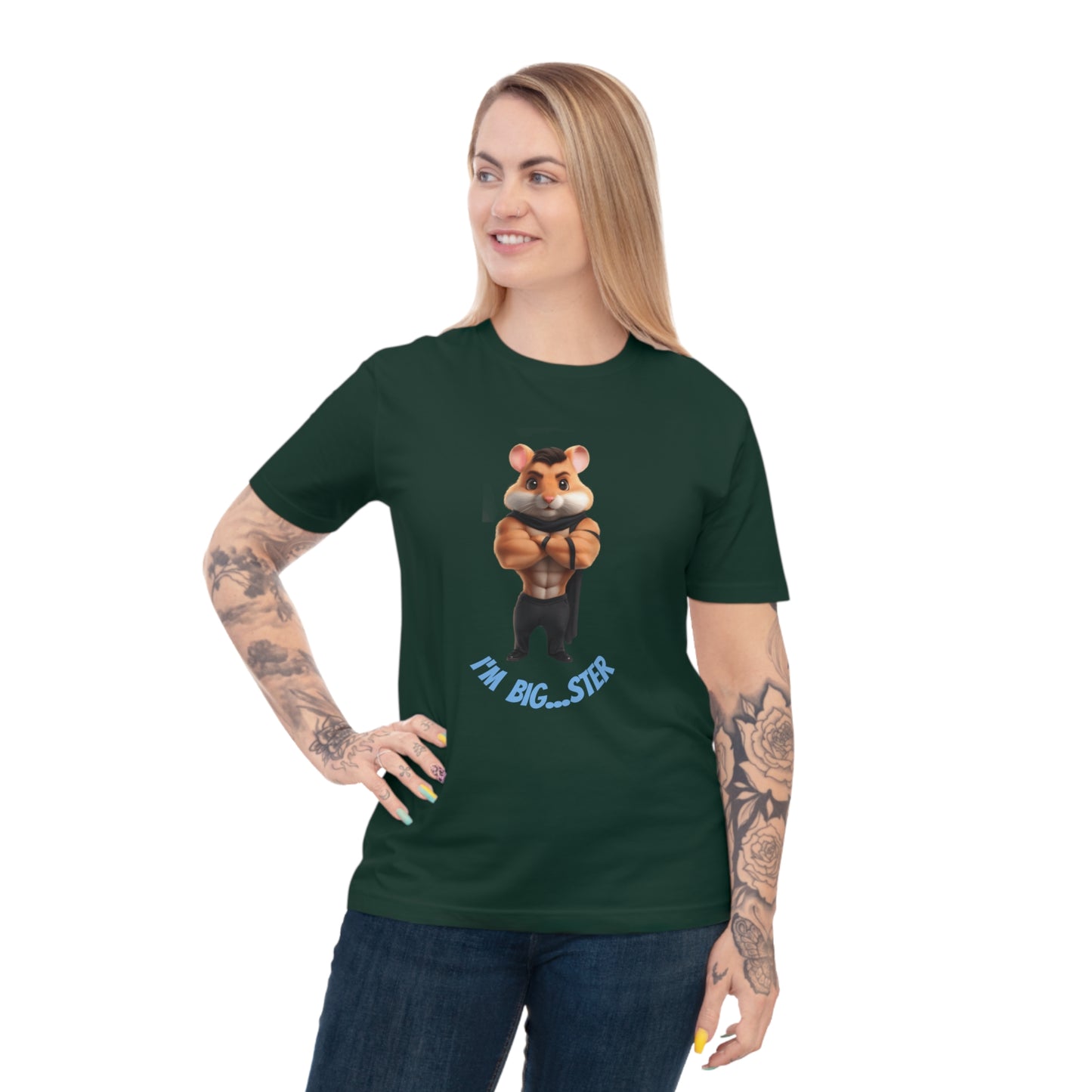 Muscular Hamster T-shirt, Funny Animal Tee, Fitness Humor Shirt, Unisex Graphic Shirt, Gift for Pet Lovers, Workout Apparel
