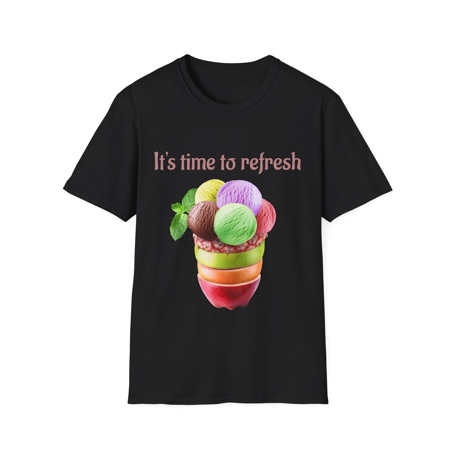 Refreshing Ice Cream T-Shirt, Summer Vibes Shirt, Fun Gift for Ice Cream Lovers, Unisex Tee for Warm Days, Casual Summer Wear