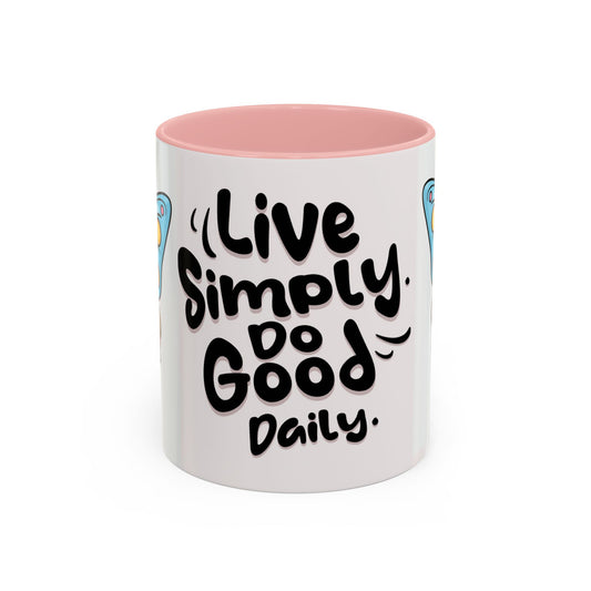 Live Simply Butterfly Mug, Positive Affirmation Coffee Cup, Inspirational Gift for Her, Motivational Drinkware, Birthday, Housewarming