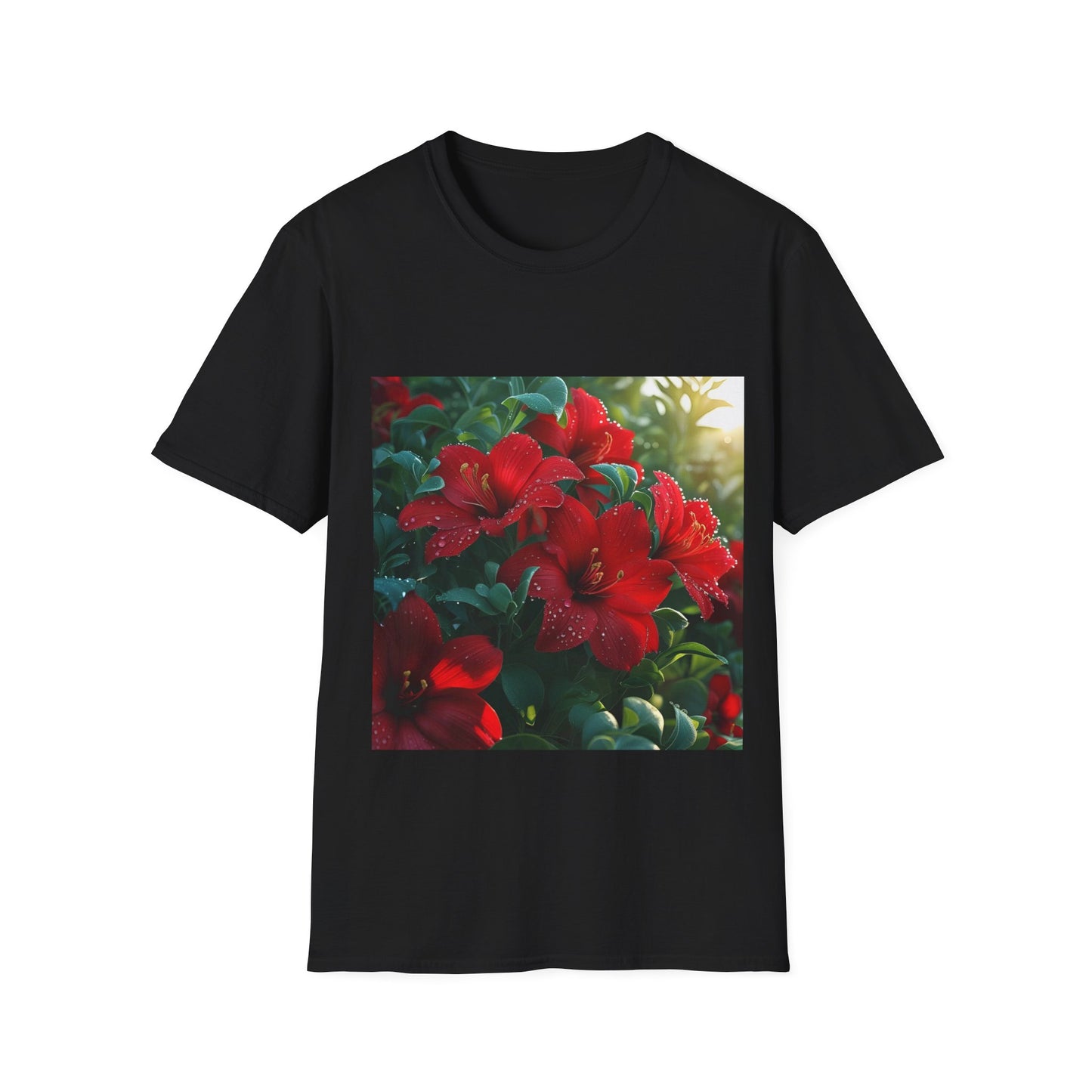 Vibrant Floral T-Shirt, Unisex Tee, Gift for Nature Lovers, Spring Fashion, Casual Wear, Summer Outfit, Eco-Friendly Apparel