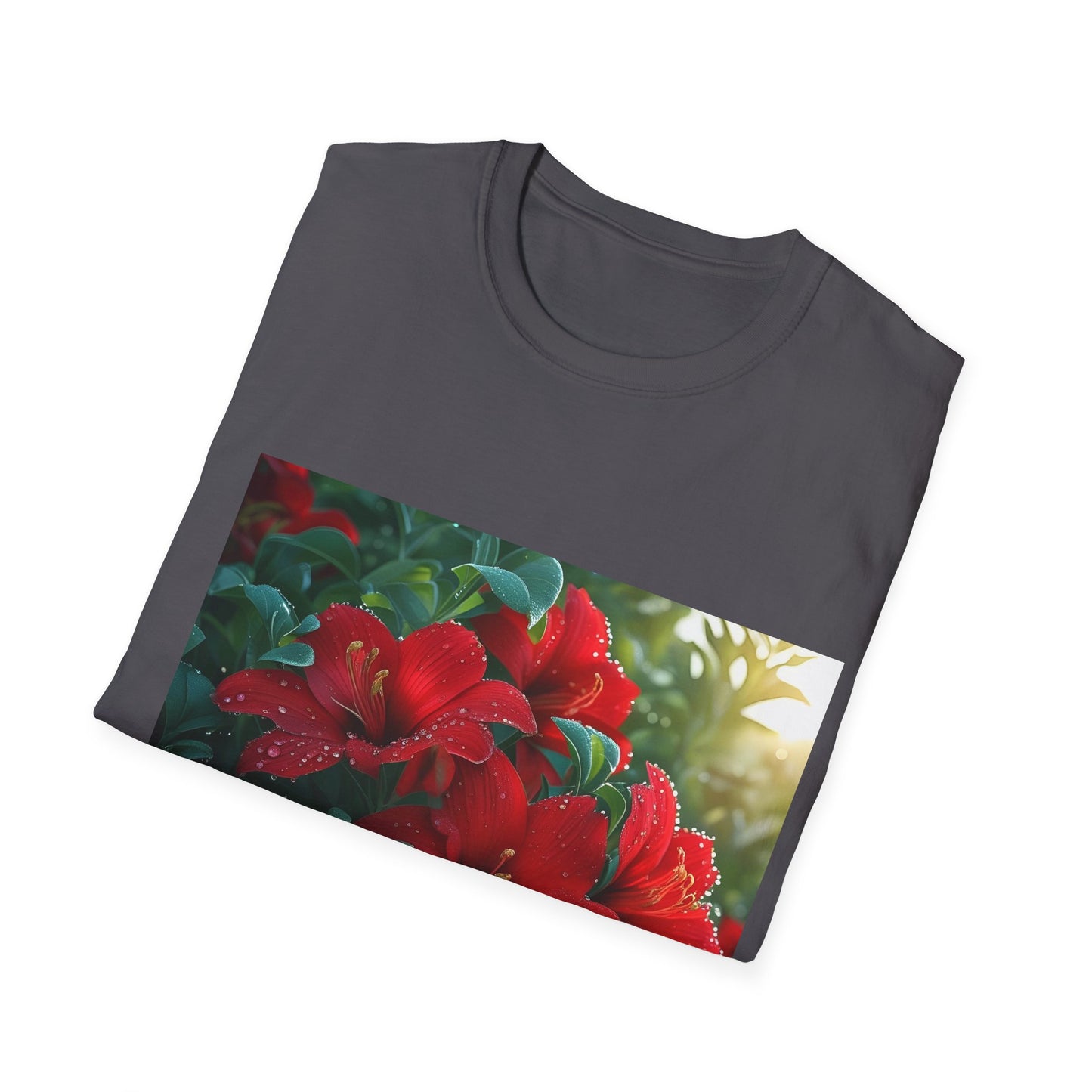 Vibrant Floral T-Shirt, Unisex Tee, Gift for Nature Lovers, Spring Fashion, Casual Wear, Summer Outfit, Eco-Friendly Apparel