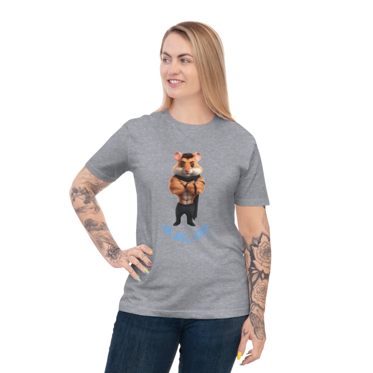 Muscular Hamster T-shirt, Funny Animal Tee, Fitness Humor Shirt, Unisex Graphic Shirt, Gift for Pet Lovers, Workout Apparel
