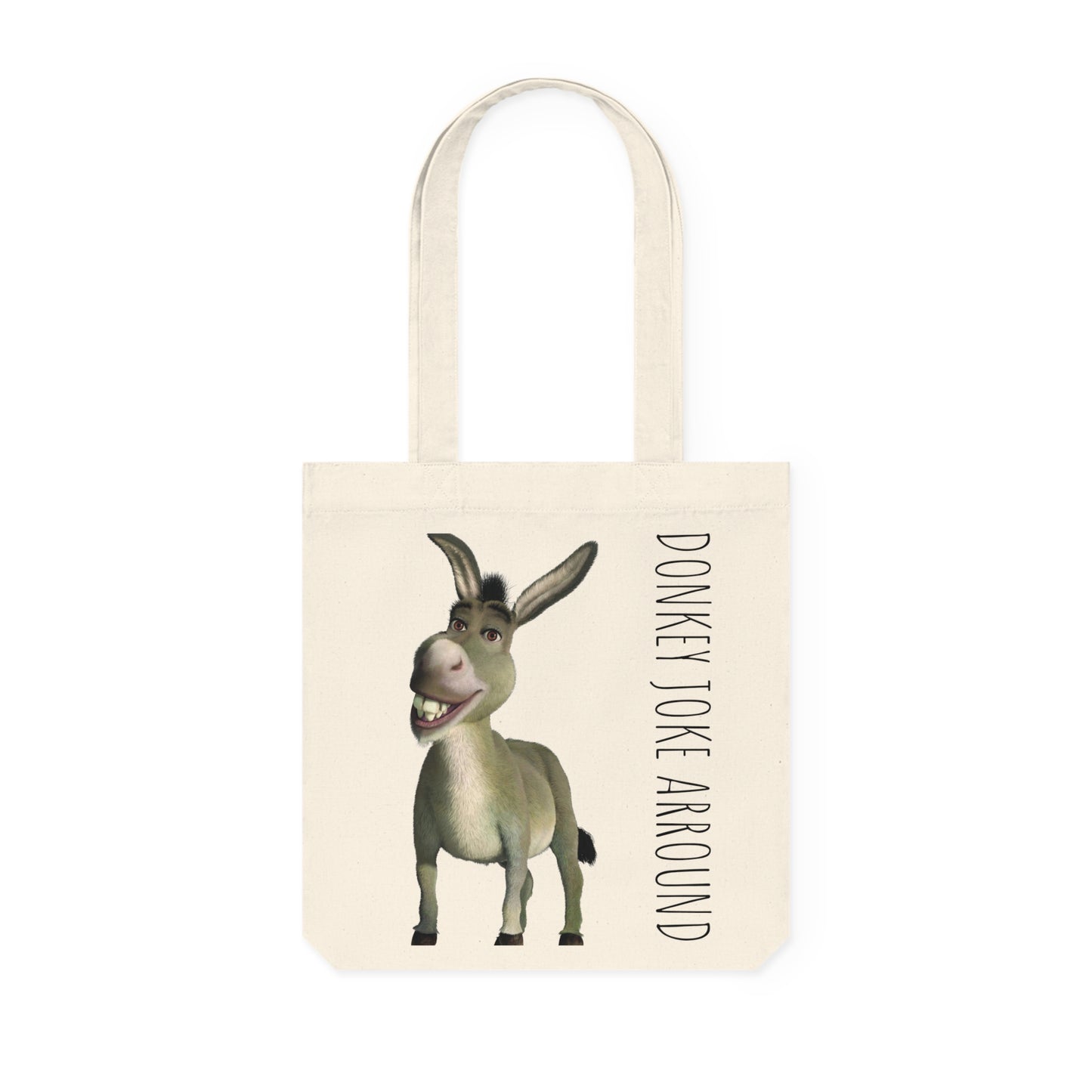 Donkey-Themed Woven Tote Bag, Fun and Quirky Gift, Eco-Friendly Shopping Tote, Perfect for Parties, Birthdays, Everyday Use