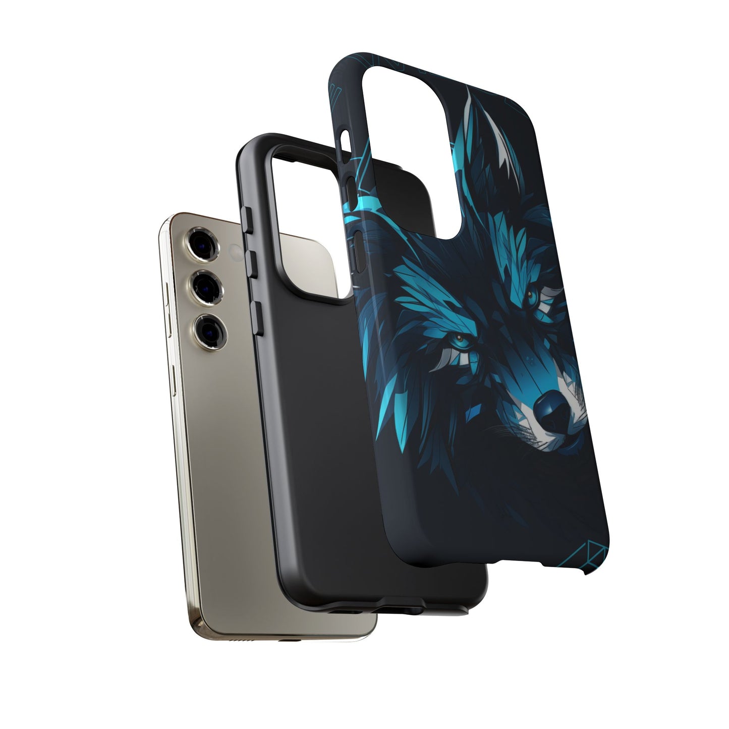Bold Wolf Phone Case, Tough Cases for Animal Lovers, Unique Gift, Cool Accessories, Smartphone Protection