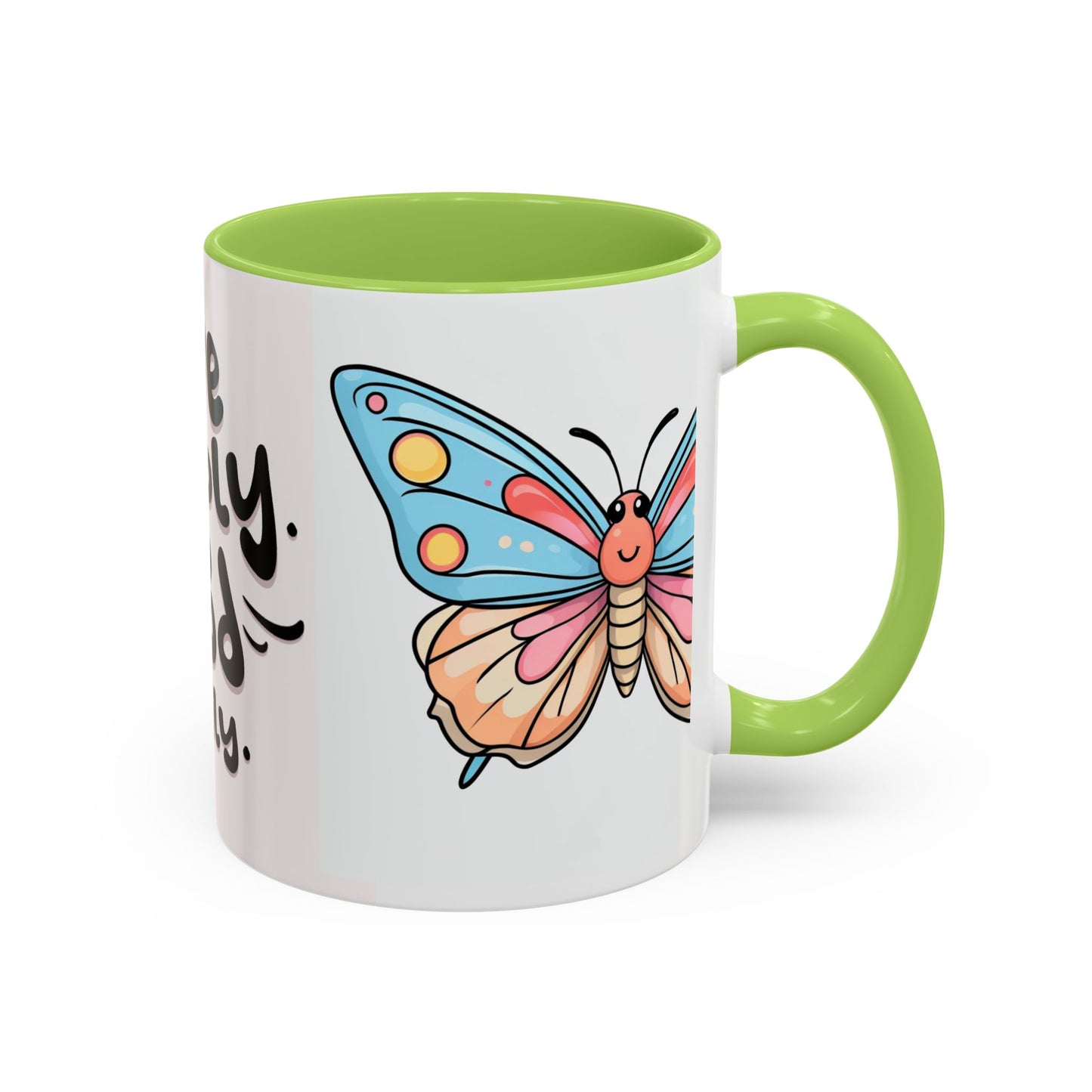Live Simply Butterfly Mug, Positive Affirmation Coffee Cup, Inspirational Gift for Her, Motivational Drinkware, Birthday, Housewarming