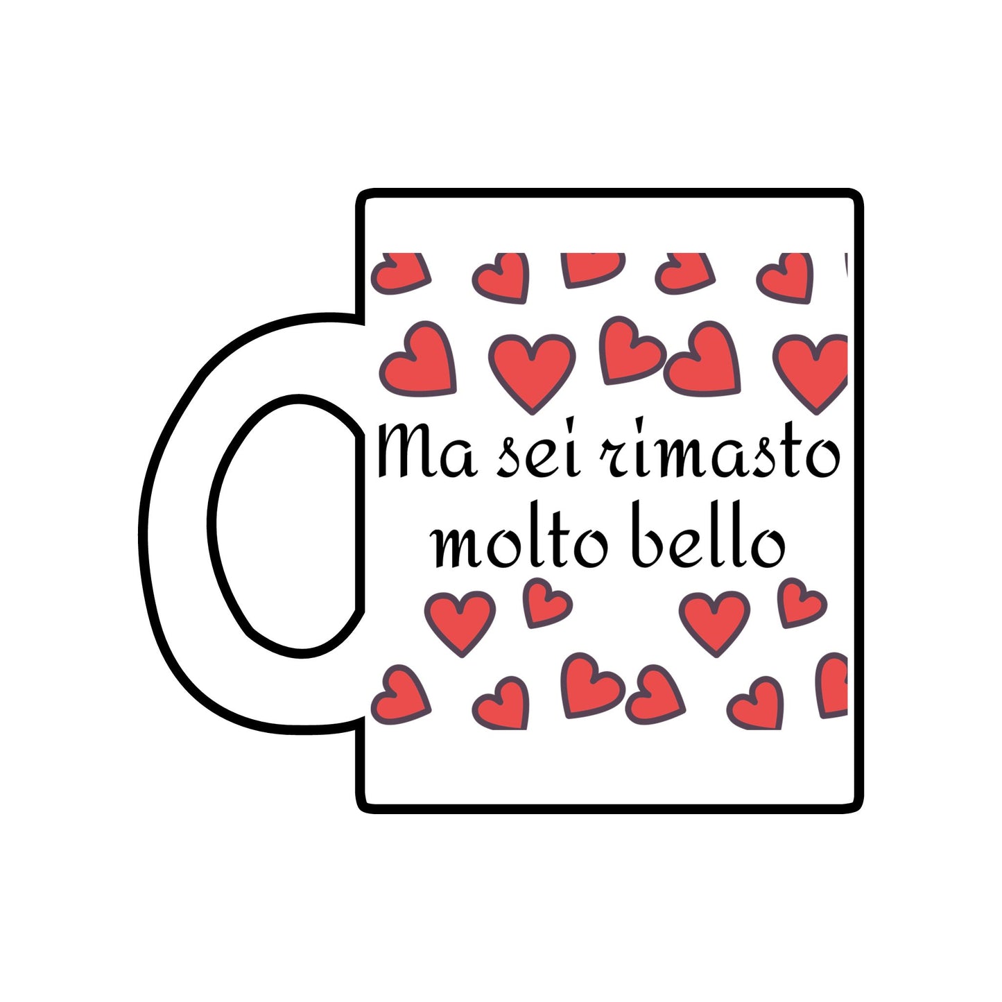 Charming Heart Design Mug, Perfect Gift for Valentine's Day, Loving Coffee Cup, Cute Tea Mug, Romantic Kitchen Decor
