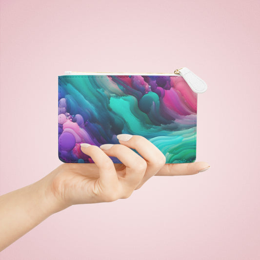 Colorful Mini Clutch Bag | Abstract Design, Makeup Pouch, Travel Organizer, Gift for Her, Festival Accessory