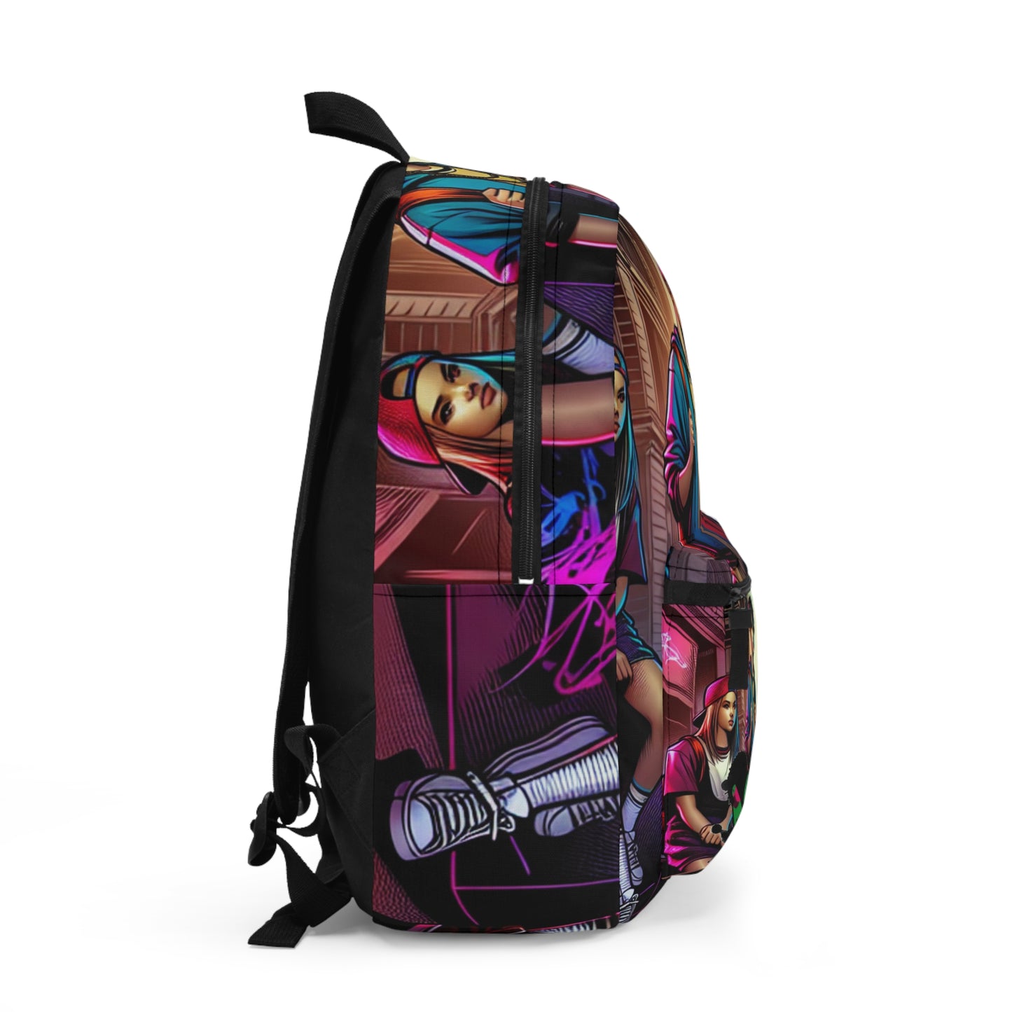 Urban Street Art Backpack | Trendy Backpack for Teens, Graffiti-Style Rucksack, Gift for Students, Stylish School Bag