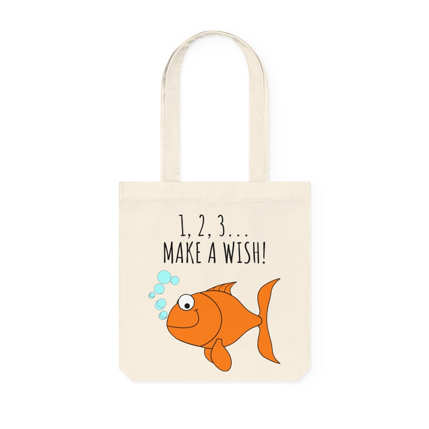 Whimsical Fish Woven Tote Bag - Great for Beach Days, Shopping, Wishes, Gifts, Kids' Birthdays