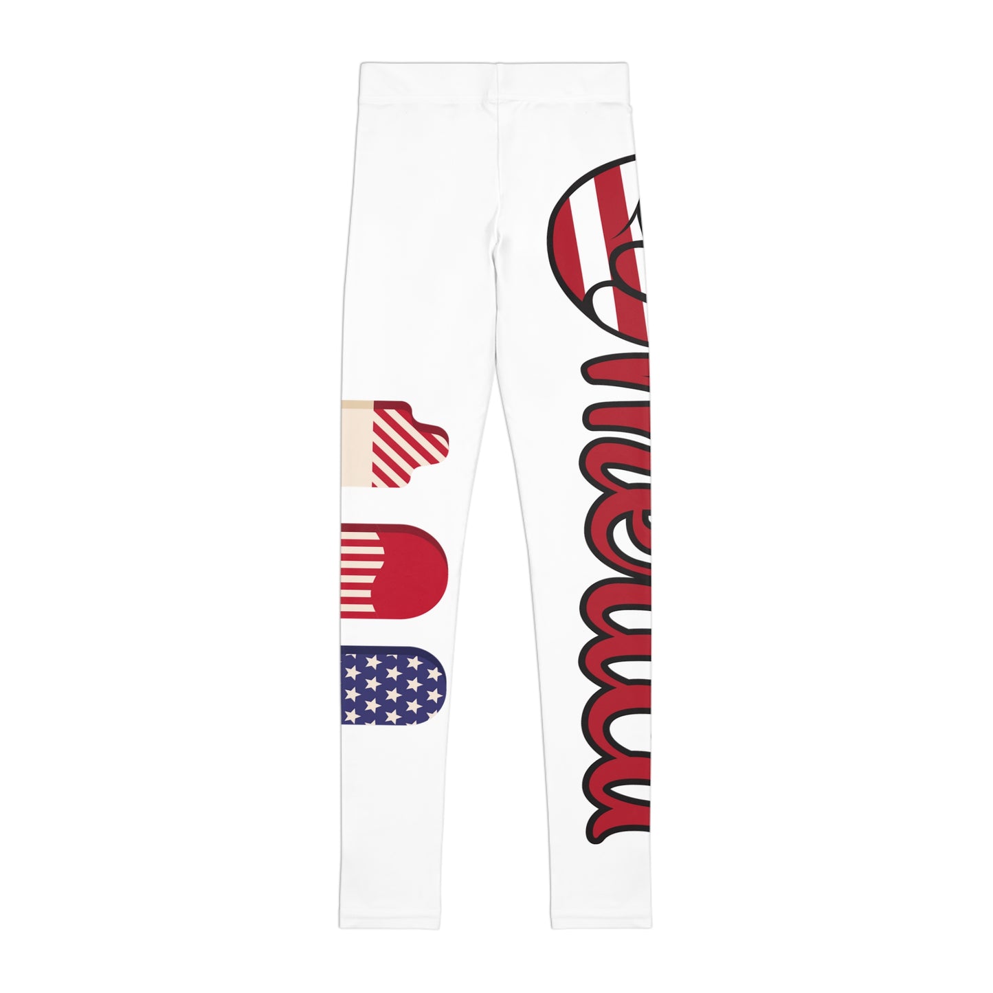 Youth Leggings with Patriotic Design | Fun USA Patterned Activewear for Kids | Ideal for 4th of July & Everyday Wear, Athletic Pants, [...]