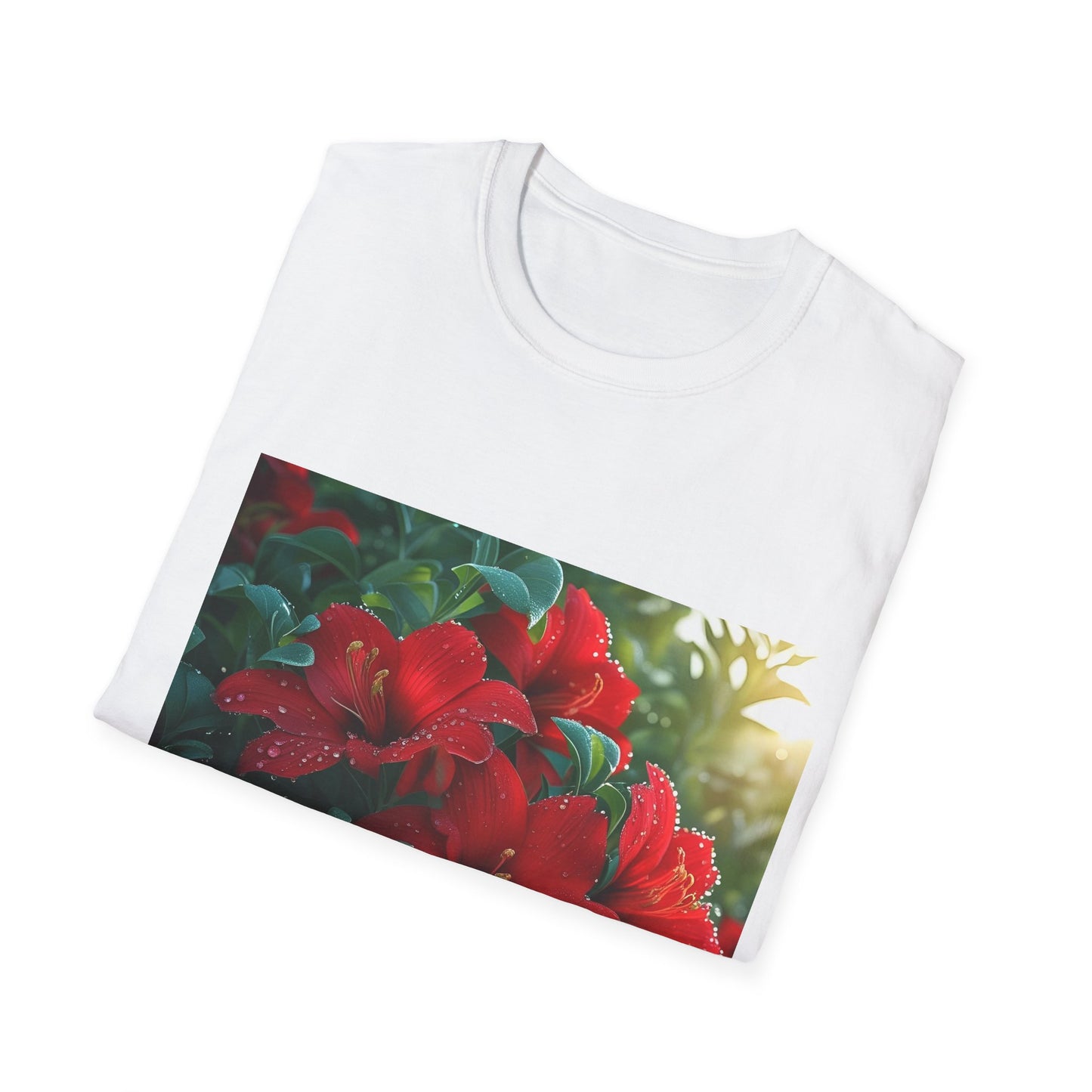Vibrant Floral T-Shirt, Unisex Tee, Gift for Nature Lovers, Spring Fashion, Casual Wear, Summer Outfit, Eco-Friendly Apparel