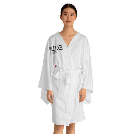 Bridal Long Sleeve Kimono Robe, Bride Crew Gift, Wedding Day Robe, Bridesmaids Outfit, Bridal Shower Gift, Comfortable Loungewear