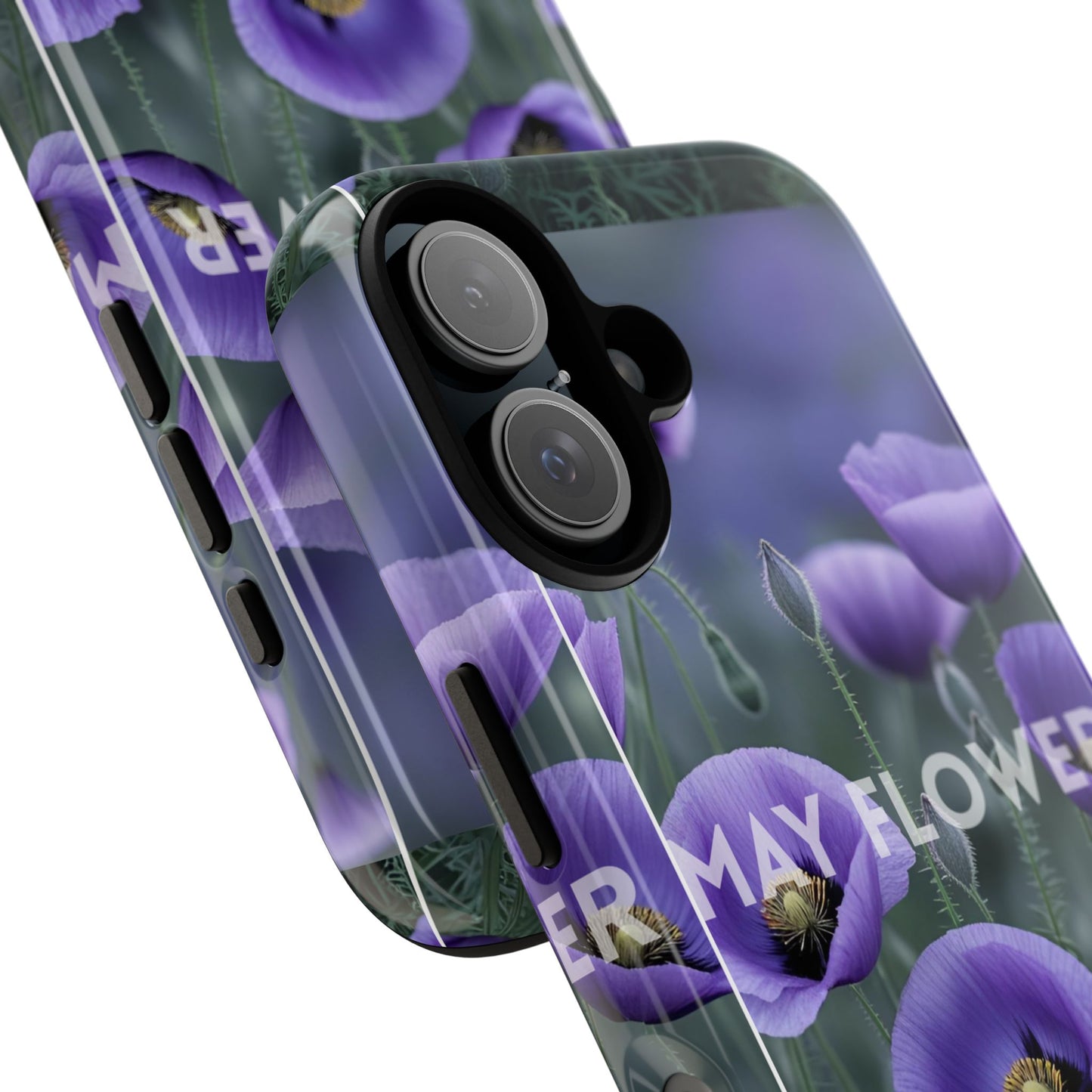 Floral Phone Case with May Flower Design, Purple Flower Protector, Spring Gift, Nature Lover Accessory, Eco-Friendly Case, Cute Phone Cover