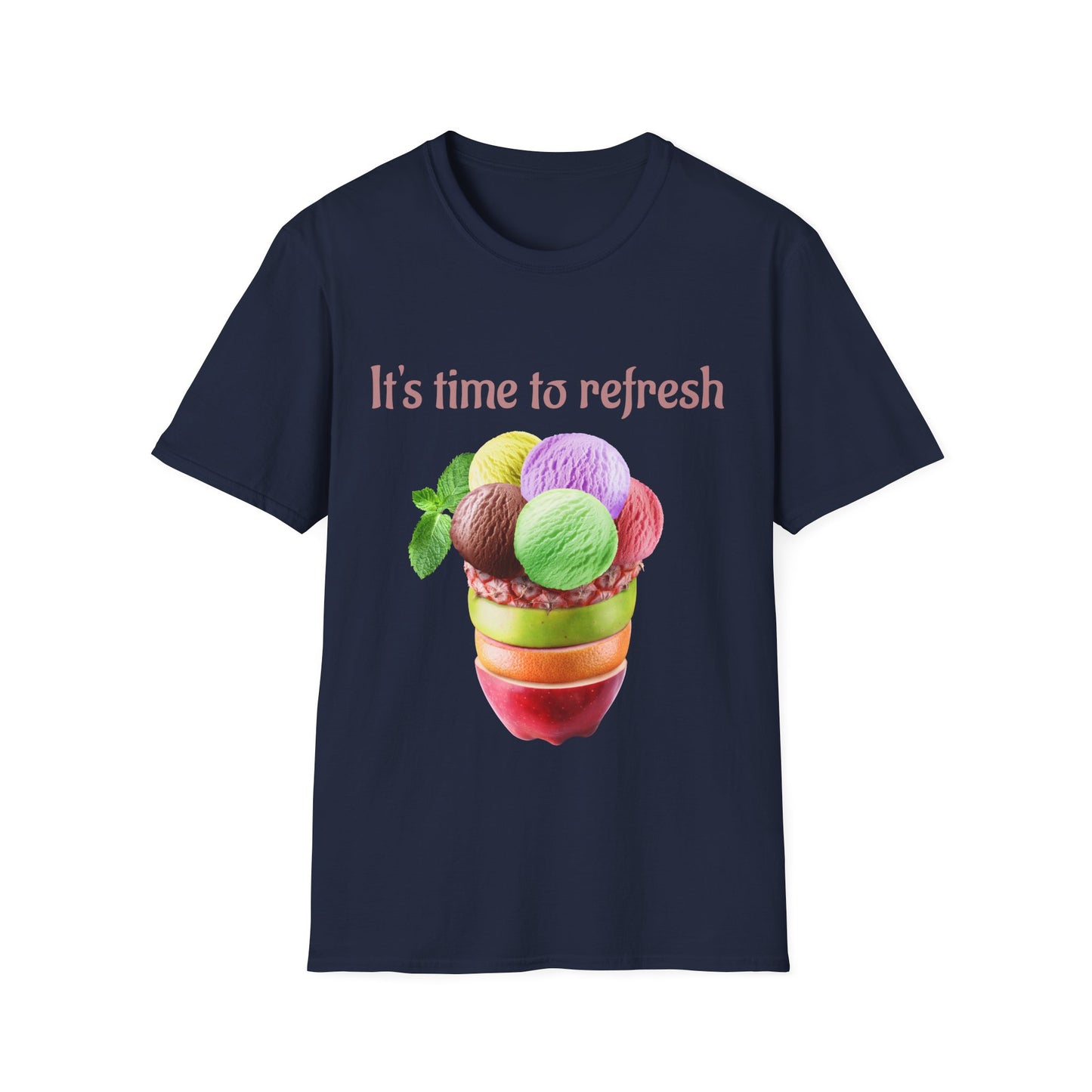 Refreshing Ice Cream T-Shirt, Summer Vibes Shirt, Fun Gift for Ice Cream Lovers, Unisex Tee for Warm Days, Casual Summer Wear