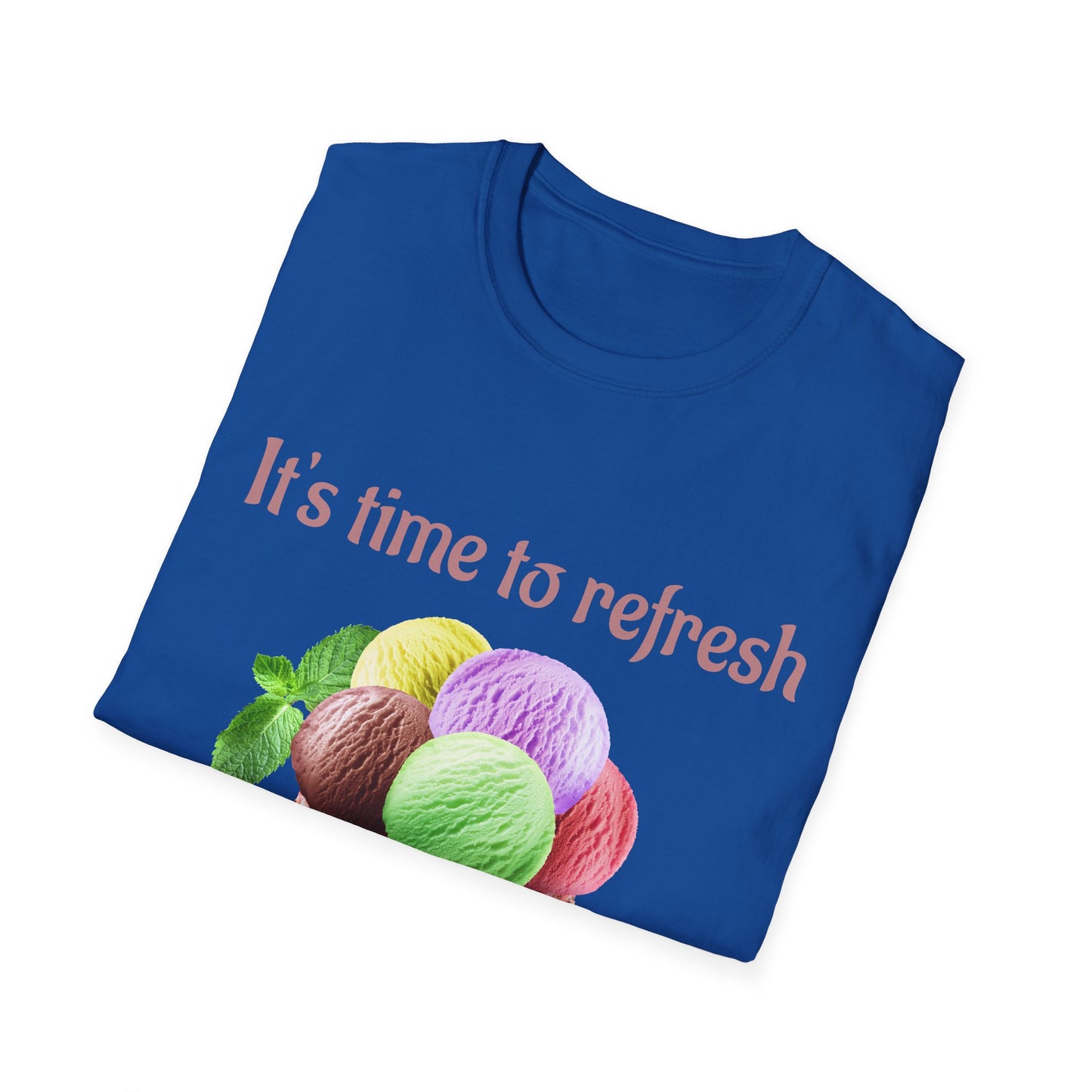 Refreshing Ice Cream T-Shirt, Summer Vibes Shirt, Fun Gift for Ice Cream Lovers, Unisex Tee for Warm Days, Casual Summer Wear