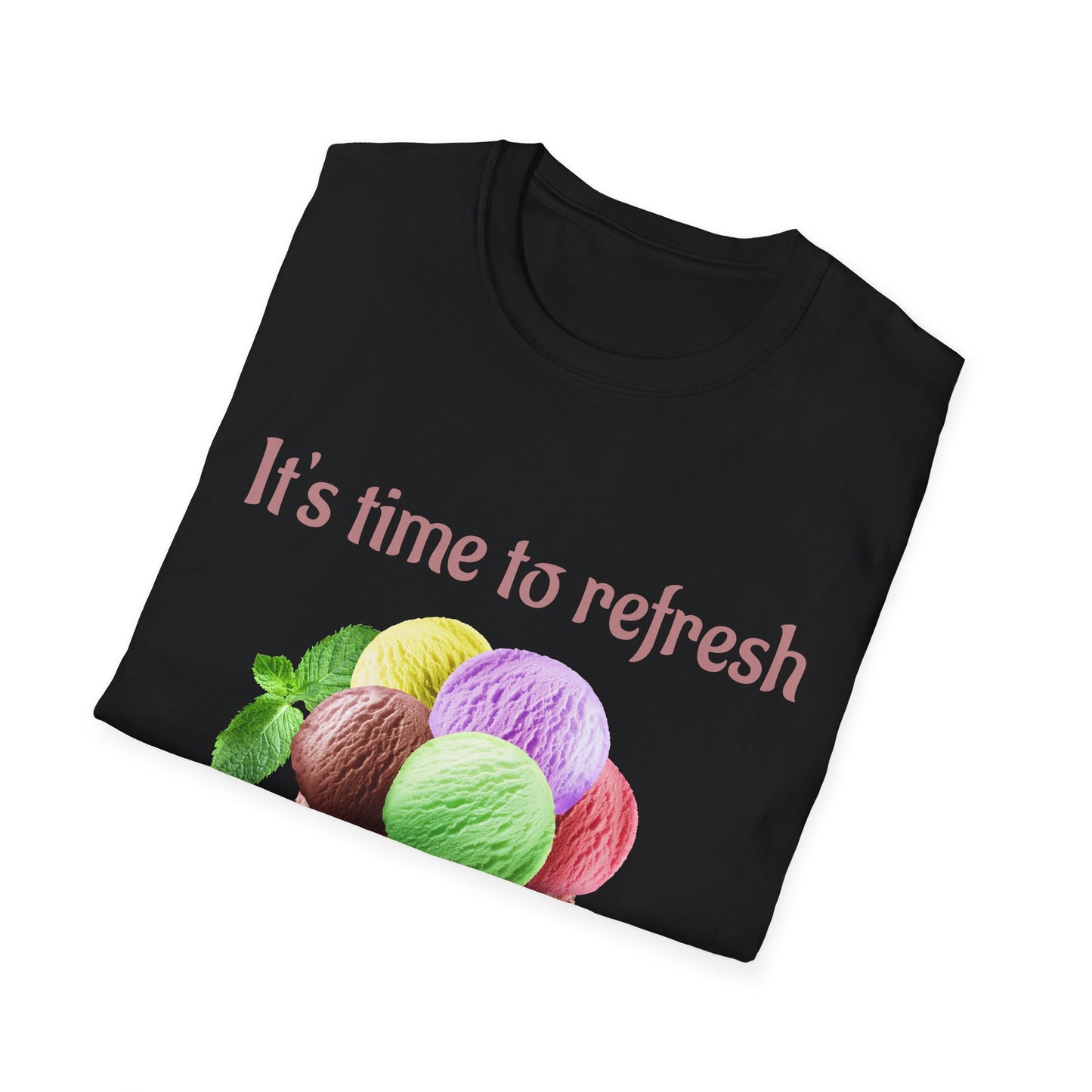 Refreshing Ice Cream T-Shirt, Summer Vibes Shirt, Fun Gift for Ice Cream Lovers, Unisex Tee for Warm Days, Casual Summer Wear