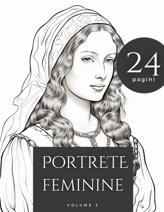 Ritratti femminili - Eleganza al Femminile – Libro da Colorare con Ritratti Artistici