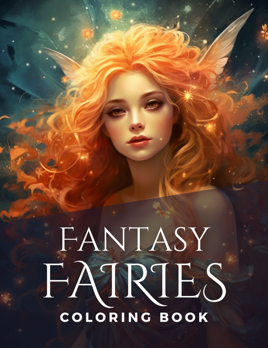 Fantasy fairies- libro da colorare per adulti e ragazzi