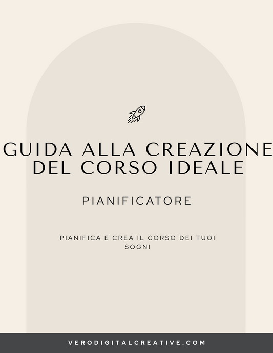Guida nella creazione del corso ideale
